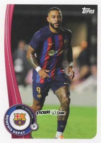Cromo Memphis Depay - Fc Barcelona Fan Set 2022-2023 n. BA-18 - Topps