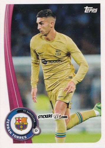 Sticker Ferran Torres - Fc Barcelona Fan Set 2022-2023 n. BA-20 - Topps