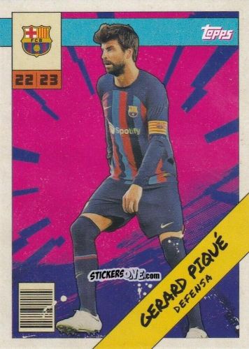 Sticker Gerard Piqué - Fc Barcelona Fan Set 2022-2023 n. BAH-1 - Topps