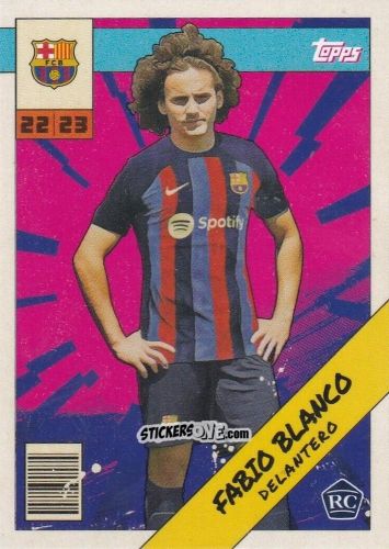 Sticker Fabio Blanco - Fc Barcelona Fan Set 2022-2023 n. BAH-10 - Topps