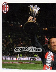 Sticker Silvio Berlusconi - A.C. Milan 2012-2013 - Footprint