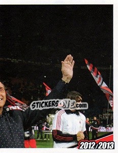Sticker Silvio Berlusconi - A.C. Milan 2012-2013 n. 3 - Footprint