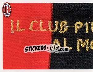 Sticker Il club piu titolato al mondo - A.C. Milan 2012-2013 n. 10 - Footprint