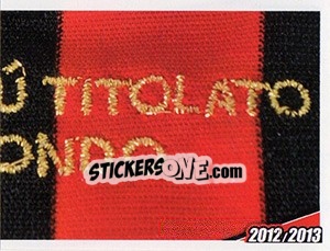 Sticker Il club piu titolato al mondo - A.C. Milan 2012-2013 n. 11 - Footprint