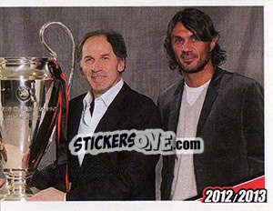 Sticker 4 grandi capitani - A.C. Milan 2012-2013 n. 16 - Footprint