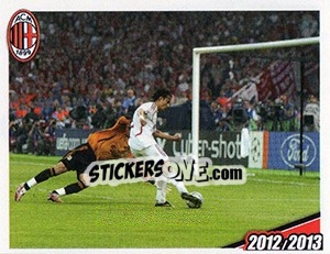 Sticker Filippo Inzaghi - A.C. Milan 2012-2013 - Footprint