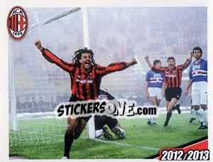 Sticker Gullit - A.C. Milan 2012-2013 n. 41 - Footprint