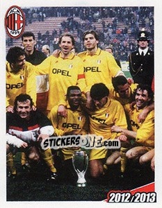 Sticker Foto di gruppo con la supercoppa