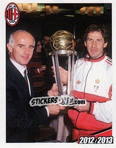 Sticker Arrigo Sacchi / Franco Baresi - A.C. Milan 2012-2013 n. 48 - Footprint