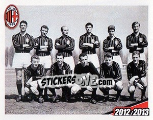 Sticker 1961-62 - A.C. Milan 2012-2013 - Footprint