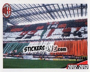 Sticker San Siro in festa - A.C. Milan 2012-2013 n. 71 - Footprint