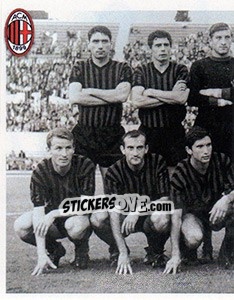 Sticker 1966/67. Milan - Padova 1-0 - A.C. Milan 2012-2013 - Footprint