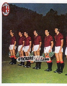 Sticker 1971/72. Milan - Napoli 2-0 - A.C. Milan 2012-2013 n. 81 - Footprint