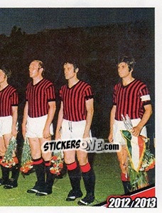 Figurina 1971/72. Milan - Napoli 2-0 - A.C. Milan 2012-2013 - Footprint