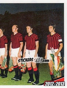 Sticker 1971/72. Milan - Napoli 2-0 - A.C. Milan 2012-2013 n. 82 - Footprint