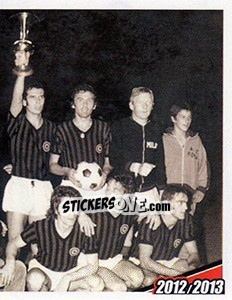 Sticker 1972/73. Milan - Juventus 1-1 (5-2 d.c.r.) - A.C. Milan 2012-2013 n. 84 - Footprint