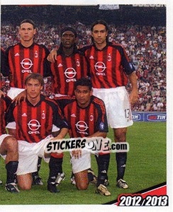 Sticker 2002/03. Milan - Roma - A.C. Milan 2012-2013 - Footprint