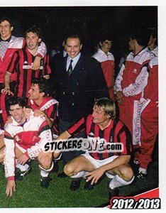 Cromo 1988. Milan - Sampdoria 3-1 - A.C. Milan 2012-2013 - Footprint