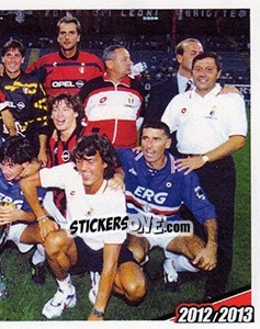 Cromo 1994. Milan - Sampdoria 1-1 (4-3 d.c.r.) - A.C. Milan 2012-2013 - Footprint