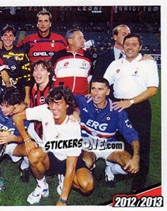 Sticker 1994. Milan - Sampdoria 1-1 (4-3 d.c.r.) - A.C. Milan 2012-2013 n. 96 - Footprint