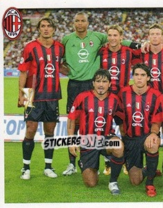 Sticker 2004. Milan - Lazio 3-0 - A.C. Milan 2012-2013 - Footprint