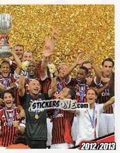 Sticker 2011. Milan - Inter 2-1 - A.C. Milan 2012-2013 n. 100 - Footprint