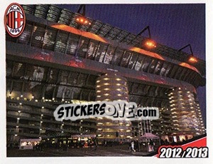 Sticker Notturno - A.C. Milan 2012-2013 - Footprint