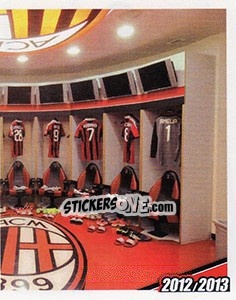 Sticker Lo spogliatoio - A.C. Milan 2012-2013 n. 114 - Footprint
