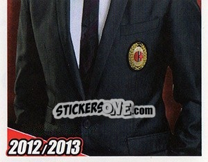Sticker Massimiliano Allegri in azione - A.C. Milan 2012-2013 - Footprint