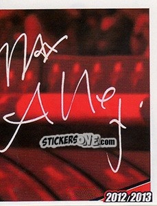 Sticker Massimiliano Allegri autografo - A.C. Milan 2012-2013 n. 137 - Footprint