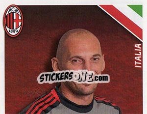 Cromo Christian Abbiati in azione