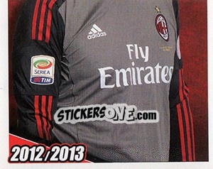 Cromo Christian Abbiati in azione - A.C. Milan 2012-2013 - Footprint