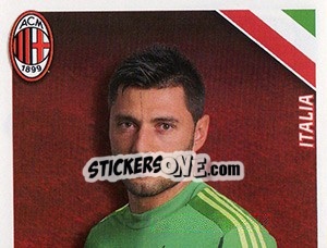 Sticker Marco Amelia in azione - A.C. Milan 2012-2013 n. 149 - Footprint