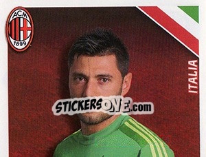 Cromo Marco Amelia in azione - A.C. Milan 2012-2013 - Footprint