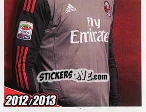 Cromo Gabriel in azione - A.C. Milan 2012-2013 n. 155 - Footprint