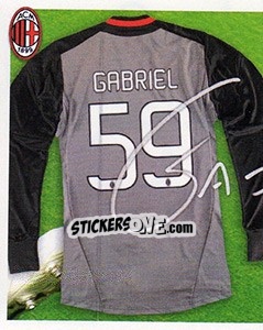 Sticker 59 - autografo - A.C. Milan 2012-2013 n. 156 - Footprint