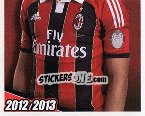Sticker Ignazio Abate in azione - A.C. Milan 2012-2013 n. 160 - Footprint