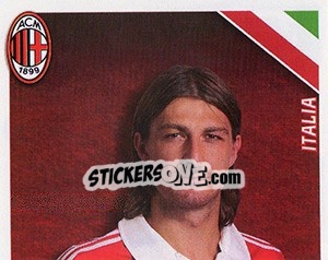 Sticker Francesco Acerbi in azione - A.C. Milan 2012-2013 - Footprint