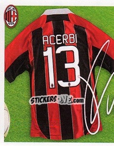 Sticker 13 - autografo - A.C. Milan 2012-2013 n. 166 - Footprint
