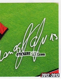 Figurina 13 - autografo - A.C. Milan 2012-2013 - Footprint