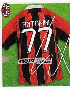 Sticker 77 - autografo - A.C. Milan 2012-2013 n. 171 - Footprint
