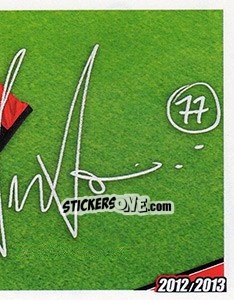 Cromo 77 - autografo - A.C. Milan 2012-2013 - Footprint