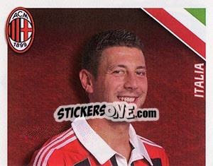 Sticker Daniele Bonera in azione - A.C. Milan 2012-2013 n. 174 - Footprint