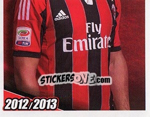 Sticker Daniele Bonera in azione - A.C. Milan 2012-2013 - Footprint