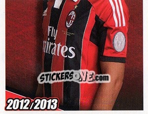 Sticker Mattia De Sciglio in azione - A.C. Milan 2012-2013 - Footprint