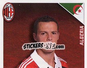 Sticker Djamel Mesbah in azione - A.C. Milan 2012-2013 - Footprint