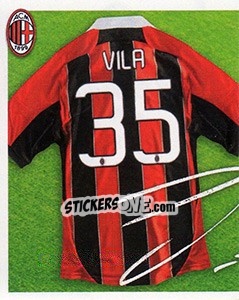 Figurina 35 - autografo - A.C. Milan 2012-2013 - Footprint