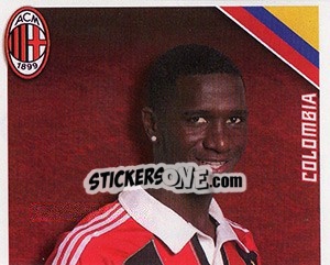 Sticker Cristian Zapata in azione - A.C. Milan 2012-2013 - Footprint