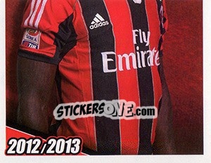 Sticker Cristian Zapata in azione - A.C. Milan 2012-2013 n. 205 - Footprint