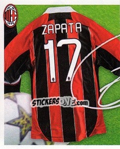 Sticker 17 - autografo - A.C. Milan 2012-2013 n. 206 - Footprint